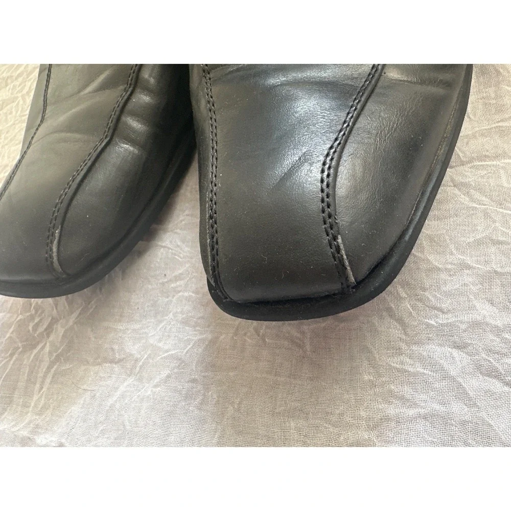 Guess Loafers Dress Shoes Slip On Square Toe Black‎ Leather Men's Size 11 Career